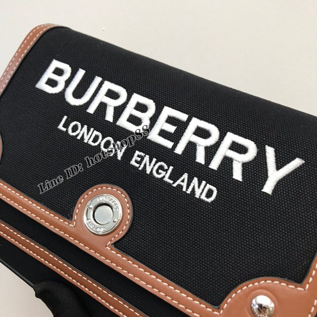 Burberry專櫃新款男女斜背包 巴寶莉Horseferry刺繡單肩斜挎包 yxb1233